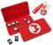 BAYINBROOK Custodia per Carte da Gioco per Nintendo Switch, Antiurto Silicone Switch Porta Carte da Gioco, Game Card Case Grande Capacità per 24 NS 24 TF Carte (Rosso Mario M)