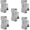 Lot de 5 Disjoncteurs électriques phase + neutre 10A