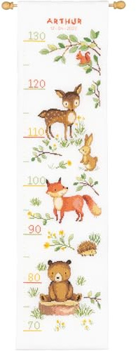 Vervaco Counted Point Kit, White, Approx. 18 x 70 cm