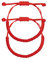 SULCMOD 2 Pack Woven Rope Bracelets Buddhist Tibetan Handmade Red String Bracelets for Women Girls Jewelry