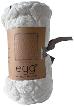 egg Stroller Deluxe Blanket | for Carry Cot & Pushchair Seat | 75 x 100cm (Cream)