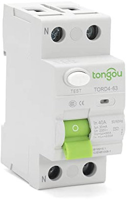 sicherungsautomat 2P 16A 63A 1 0MA 30MA 100. MA 6KA RCCB RCD 230V Elektromechanischer Reststromschutzschalter Differentialbrecher Sicherheitsschalter (Size : 2 Pole 300mA, Color : 25A)