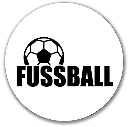 Huuraa Aufkleber Fussball Ball Geschenk 10cm Sticker Fussball Geschenkidee