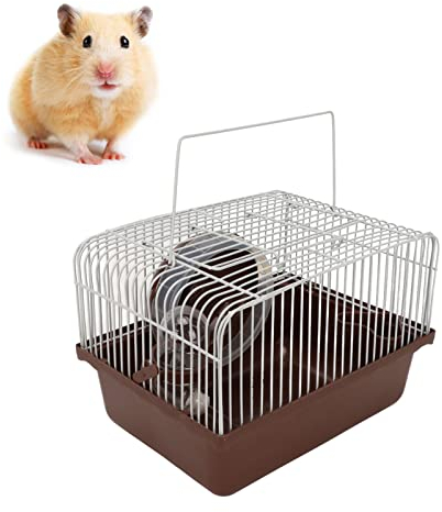 Hamsterkäfig, Atmungsaktiv, Tragbar, Für Kleintiere, Mit Wasserflaschenschüssel, Laufrad, Für Hamster, Mäuse Oder Rennmäuse