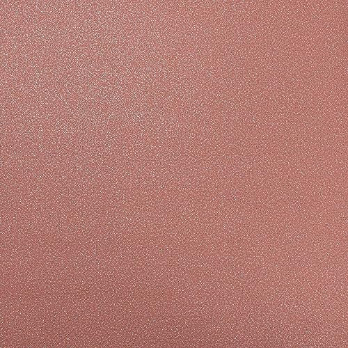 SOPHIE LAURENCE Plain Silver Glitter Orange Wallpaper Sparkle Shimmer Textured Non-Woven Vinyl - Paste The Wall Wallpaper for Living Room (Sample)