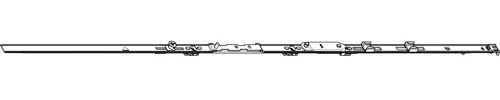 ROTO NT/NX Axerstulp Designo Sicherheit 1V L= 890 mm FFB 801-1000 mm silber