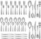 FANTICDE Cutlery Set, 40 Piece Stainless Steel Flatware Set Tableware Silverware Set with Spoon Knife and Fork Set, Service for 8, Dishwasher Safe/Easy Clean, Mirror Polished(Silvery)