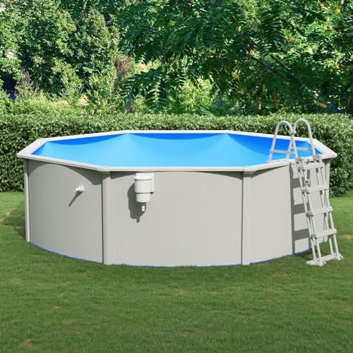 Rantry Pool mit Leiter, 460 x 120 cm, Möbel für Haus und Innen- und Außenbereich, Wohnzimmer, Schlafzimmer, Möbeldekoration