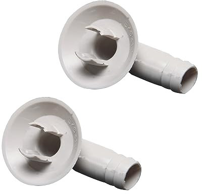 2pcs Air Conditioner Drain Outlet Connector External Unit Drain Hose Connector Elbow Fitting Easy Installation