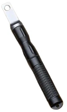 Feuerstahl Survival Tool Robuster EDC Feuerstarter aus Ferrocerium mit Paracord Kompakt für Outdoor, Bushcraft, Camping & Notfall (Schwarz)