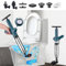 SuQurtom High Pressure Toilet Plunger Set, Heavy Duty Plunger Kit with A Holder and 4 Replaceable Heads, Toilet Unblocker for Toilet, Bathtub, Shower, Sink, Floor Drain, Clogged Pipe (Blue)