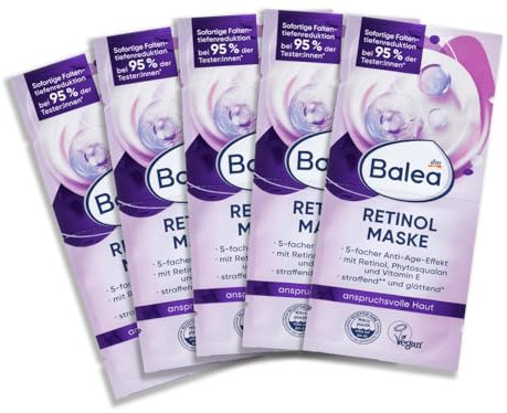 Balea Retinol Maske Gesichtsmaske (10x8 ml), 80 ml