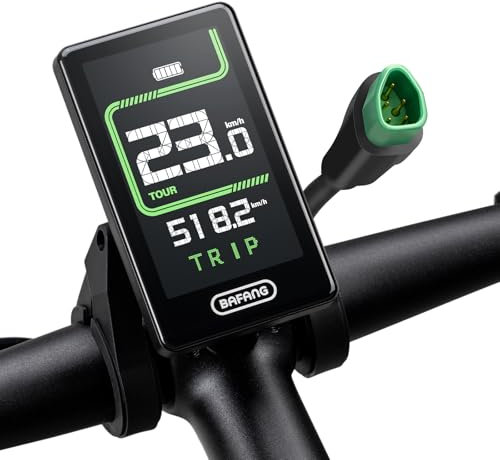 BAFANG 5 Pin Male Ebike Display für Bafang CAN Protokoll Motoren, Ebike Tachometer Fahrrad Computer mit 0-5 PAS, C020 (M620, M600, M560, M510, M420 Mittelmotoren), 36V-48V, USB Port