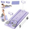 Pilates Reformer Set, Faltbares Pilates Brett, Multifunktionaler Ganzkörper Trainer mit LED Zähler, Automatischer Rückprallrolle, für Kernkraft und Bauchmuskeltraining für Männer und Frauen