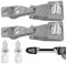 Eophmi Door Handle Hinge Repair Kit for Fiat 500 Door Handle Driver and Passenger Side Handles Hinge Replacement for Fiat 500 Replaces 51939041 51964555