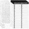 Lot de 10 feuilles d'étiquettes pour panneau de disjoncteur, 7 feuilles d'autocollants pour catalogue de disjoncteurs, 3 feuilles d'autocollants numérotés (noir blanc)