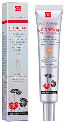 Centella Asiatica CC-Creme, CC Cream Fluid Foundation zur Abdeckung von Hautunreinheiten LSF 25+, zur Anpassung des Hauttons, vollständige Abdeckung, Make-up-Farbkorrektor
