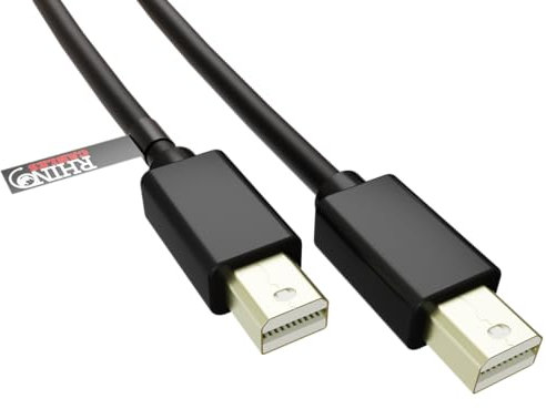 rhinocables Mini Display Port DP Cable Connect Laptop Apple Mac Book Pro Air iMac Computer Monitor Lead (2m)