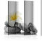RAUMTEILER/PARAVENT B&D XXL Raumteiler Spa Zen Foto Paravent 225x172 cm beidseitig auf Vlies-Leinwand Bedruckt Trennwand Spanische Wand Sichtschutz Raumtrenner Home Office grau weiß b-B-0190-z-c