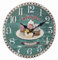 TFA Dostmann Analoge Wanduhr Vintage, 60.3045.13, mit Cupcake Motiv, Retro-Design, 33cm Durchmesser, grün, (L) 337 x (B) 41 x (H) 337 mm