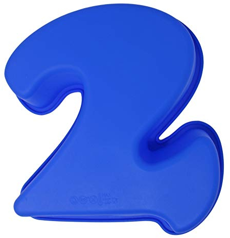 MATANA - Large Premium Silicone Number Non-Stick Cake Moulds - BPA Free (2)