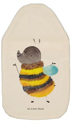 Mr. & Mrs. Panda Wärmflasche Hummel flauschig - Geschenk, Tiere, Tiermotive, Körnerkissen, Gute Laune, Biene, Wärmflaschenbezug, Kleine Wärmflasche,
