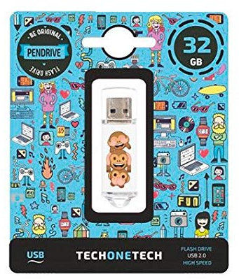 EmojiTech No-Evil Monkey pendrive 32 GB Memoria USB