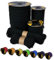 EdcX Paracord 4 mm, 35+ Volltonfarben (10 m, 15 m, 30 m, 50 m, 100 m, 300 m) | Ideal zum Basteln, Camping, Outdoor | 100% Nylonseil 4 mm| Taktische Schnur 550 Typ III (Black, 100 m)