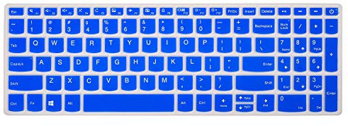 Cover per tastiera compatibile con Lenovo Ideapad 15.6 320 330 330s 520 130 V130 S145 L340 S340 V330, Lenovo A12 15.6, Lenovo Ideapad 17.3 Laptop 320 330 720s Skin (pelle Blu)