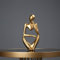 MOVKZACV The Thinker Statue - Abstrakte Skulptur aus Kunstharz für Heimdekoration, modernes Heimbüro, Schreibtischregal, Bücherregal, Dekoration