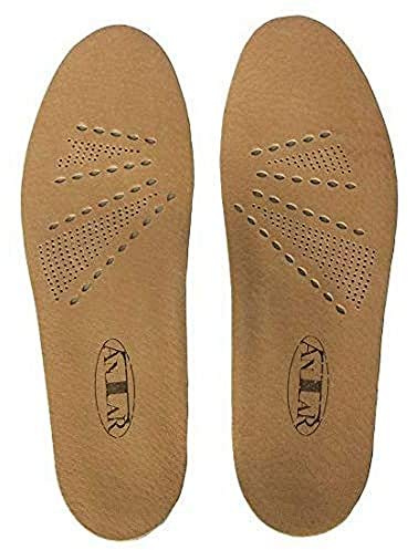Antar AT53503 44 Leder Orthopädische Einlagen mit Längs und Quergewölbestütze, Größe 44, 80 g
