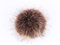 YYCRAFT 6 x Kunstfell-Pompons, Ball für Hut, Schuhe, Schals, Taschenanhänger, 12,7 cm, Braun/Hellbraun