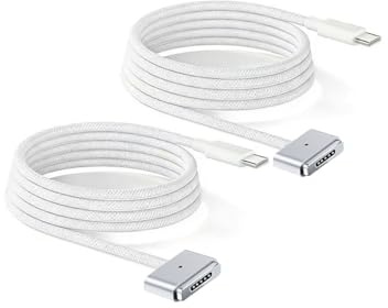 LSY Elvoes 140W 6 FT Magnetic 3 Cable, Compatible with Mac Book Pro 16 14 inch and Air 15 13 inch 2026 2025 2024 2023 2022 2021,M1 M2 M3 M4 M5(mag 3) (2)