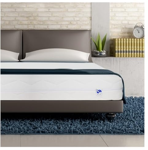 TULENA NOX Matratze 90x200 Komfortschaum hart H4 + H5 Comfort Plus 18 cm Probeschlafen inkl. Wendematratze Antibakterieller Bezug mit Reißverschluss