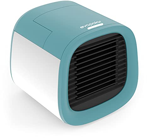 EVAPOLAR evaCHILL - Interruptor de aire evaporativo personal y humidificador, aire acondicionado portátil, ventilador de escritorio, color azul océano