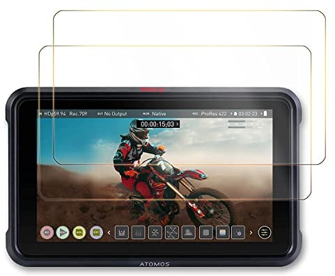 Atmoshue Pellicola proteggi schermo compatibile con Atomos Ninja V 5 pollici 4K HDMI Recording Monitor, pellicola proteggi schermo in vetro temperato adatta solo a Ninja V 5 pollici