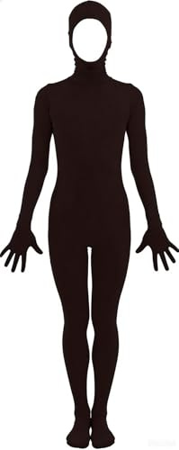 Aniler Zentai-Kostüm-Body für Herren und Damen, Spandex, offenes Gesicht, Ganzkörper-Body