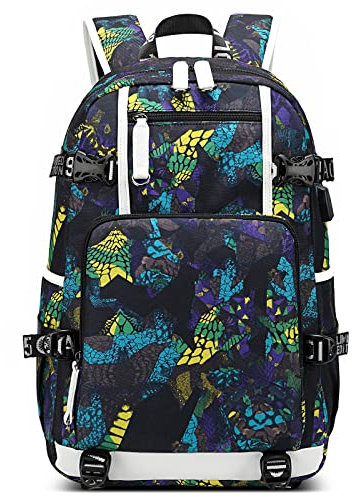 DORRISO Laptop Backpack for Men Travel Large Laptop Backpack with USB Charging Port School Backpack College Rucksack Fits 14 inch Laptop Bag Hiking Business Casual Vacation Daypack Yellow A