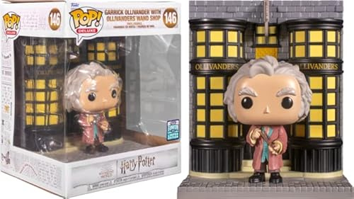 POP! Harry Potter - Garrick Ollivander with Ollivanders Wand Shop Diagon Alley Diorama Deluxe