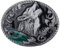 Longcreek Wolf Gürtelschnalle für Männer, nordische Wikinger Wolfskopf Gürtelschnalle, Heulender Wolf Oval Gürtelschnalle, Punk Wolf Blatt Gürtelschnalle, Western Cowboy Gürtelschnalle, Silber