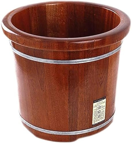 Scpantkend Relax Pedicure Foot Bath,Foot and Leg Spa for Adults,Foot Massage Spa for Home,Sauna Wooden Bucket Foot Spa Household Wash Ba