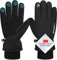 Hapsong Gants d'hiver Homme et Femme,Imperméable sous Gants à Écran Tactile Gants de Cyclisme Gants de Course à Pied Coupe-Vent Respirant Antidérapant Idéal Vélo Sport Ski Running Snowboard Moto