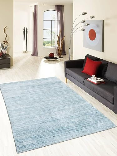 Rug Studios Teppich TALIN | Farbe: Mint | Größe: 250 x 350 cm | Umrandung | gemustert | Vintagedesign | glamourös | Klassisch | Landhaus | Vintage | Modern | elegant | Gestreift | Wohnzimmer | Schlafz