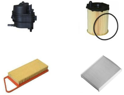 AOQ - KIT TAGLIANDO FILTRI FIESTA V FIESTA VI 1.4 TDCI 50KW 68CV DAL 2001 in poi