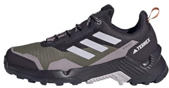 adidas Damen Eastrail 2.0 RAIN.RDY Hiking Shoes Wanderschuhe, Olive Strata/Silver Dawn/Amber Tint, 40 EU