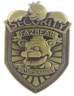 GAUEIOUR FNAF Badge FNAF Pin,Fazbear Halloween Teddy Bear Metal Alloy Brooch Jewelry, Game themed Decoration, Horror Role-Playing Decoration, Unisex, Halloween Brooch Gift