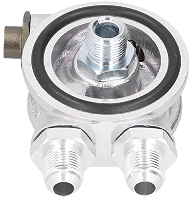 Piastra Sandwich Filtro Radiatore Olio, Kit Adattatore Termostato Radiatore Olio Buona Tenuta 3/4 Pollici 16‑UNF AN10 M18x1,5 Mm Raccordo Universale Per Auto