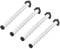 4er Set Tischbeine Ø60mm Schreibtischfüße Tischfüße Stabil, Höhenverstellbar Höhe 710 mm + 30 mm inkl. Befestigungsmaterial (Weiß)