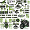 Motorrad Aufkleber Sponsor 3-teilig Moto Motocross Stickers Kit Monster Kralle Sticker Aufkleber Monster Aufkleber-bogen Monster Energy Sponsoren Aufkleber für Helme Motorräder Skateboards Dirtbikes