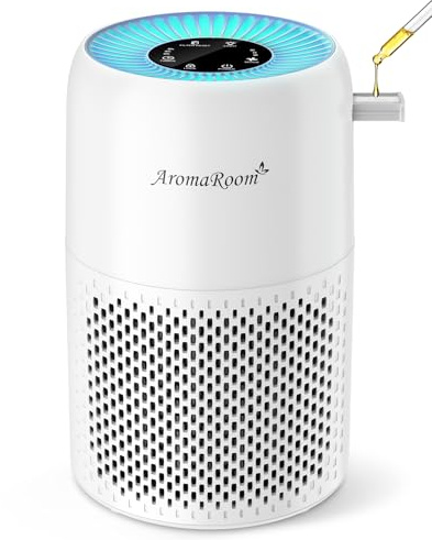 Purificadores de aire para recámara con filtros True H13 HEPA 3 en 1, purificador de aire para mascotas AromaRoom con luces RGB, purificadores de aire silenciosos de 22 dB para bebé hogar con
